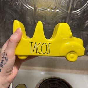 Rae Dunn Yellow Taco Truck Holder